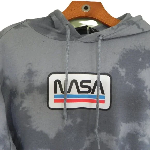 NASA Blue Tie-Dye Hoodie Sweatshirt Mad Engine Men's Unisex Size Small Space - Picture 2 of 8